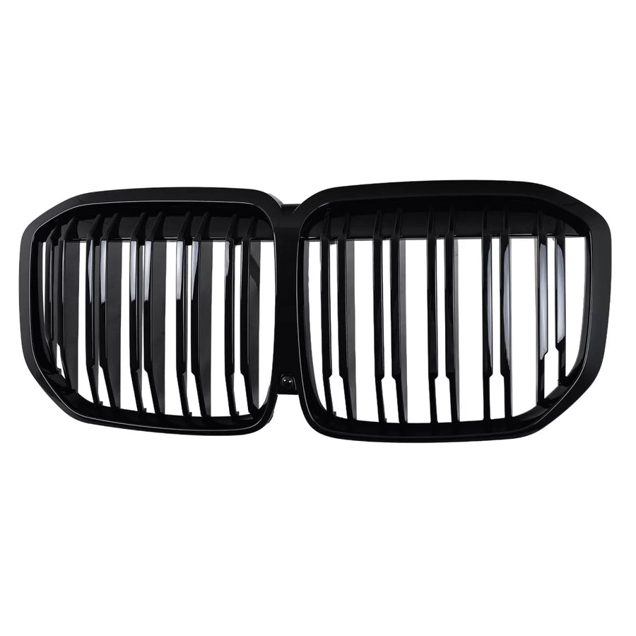 Central Kidney Grille suitable for BMW X7 G07 (2018-2022) Double Stripe Piano Black – product image 1