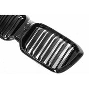 Central Kidney Grille suitable for BMW X3 G01 LCI X4 G02 LCI (2021-2025) Double Stripe Piano Black – product image 3