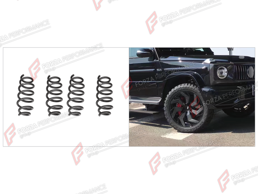 Buy Now COIL SPRING LOWERING KIT for MERCEDES-BENZ G-CLASS W464 G63 G350 G350D G400D G500 G550 2019 - 2024 and upgrade car parts from SIR Tuning at the Best Price. Headlights, Tail lights, Bodykits, Navigations, Body Kit and more - Fast & Free Shipping within Europe, US & Worldwide.