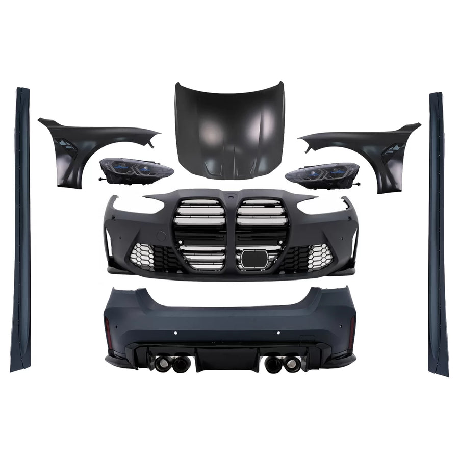 Complete Body Kit suitable for BMW 3 Series F30 (2011-2019) Conversion to 2021+ G80 M Design – product image 1
