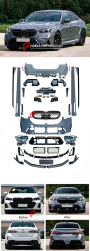 Buy Now CONVERSION BODY KIT for BMW 5 SERIES G60 G68 2024+ UPGRADE to M5 G90 2025+ FACELIFT and upgrade car parts from SIR Tuning at the Best Price. Headlights, Tail lights, Bodykits, Navigations, body kit and more - Fast & Free Shipping within Europe, US & Worldwide.