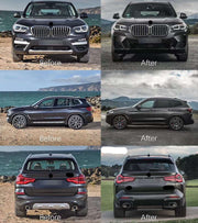 Buy Now CONVERSION BODY KIT FOR BMW X3 G01 UPGRADE TO BMW X3 G01 LCI M-TECH FACELIFT and upgrade car parts from SIR Tuning at the Best Price. Headlights, Tail lights, Bodykits, Navigations, body kit and more - Fast & Free Shipping within Europe, US & Worldwide.