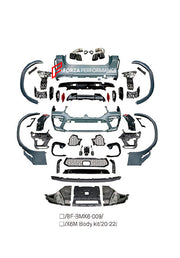 Buy Now CONVERSION BODY KIT for BMW X6 G06 2019 - 2023 UPGRADE to BMW X6 M F96 2020 - 2023 and upgrade car parts from SIR Tuning at the Best Price. Headlights, Tail lights, Bodykits, Navigations, body kit and more - Fast & Free Shipping within Europe, US & Worldwide.