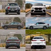 Buy Now CONVERSION BODY KIT for BMW X6 G06 2019 - 2023 UPGRADE to BMW X6 M F96 2020 - 2023 and upgrade car parts from SIR Tuning at the Best Price. Headlights, Tail lights, Bodykits, Navigations, body kit and more - Fast & Free Shipping within Europe, US & Worldwide.