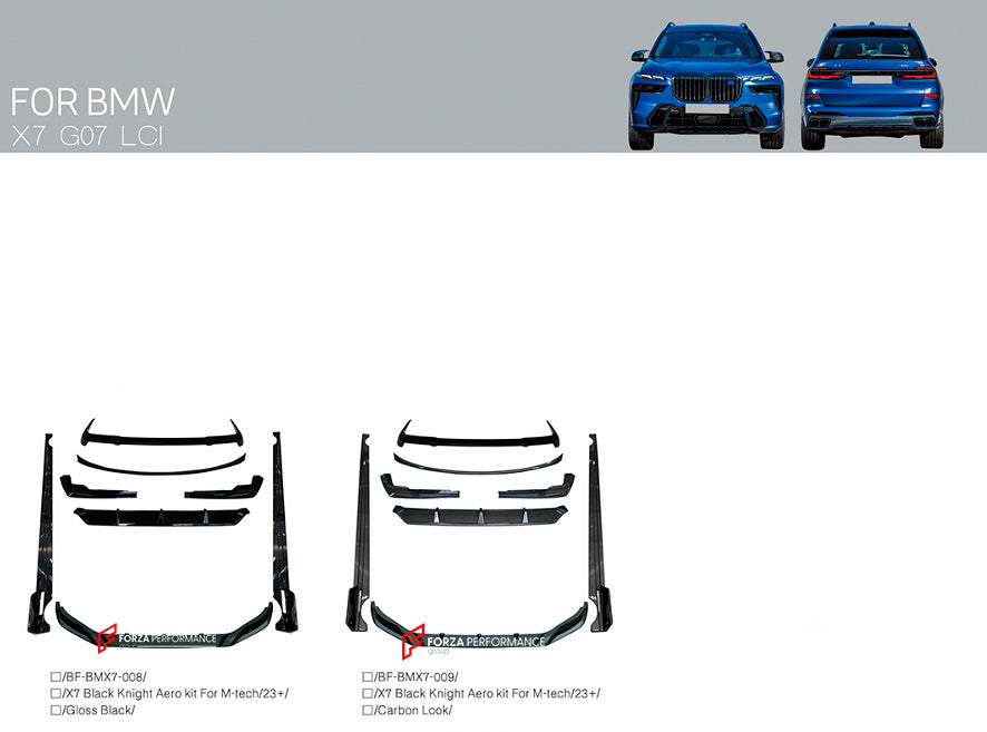 Buy Now CONVERSION BODY KIT for BMW X7 G07 2018 - 2022 UPGRADE to X7 G07 LCI FACELIFT 2022+ and upgrade car parts from SIR Tuning at the Best Price. Headlights, Tail lights, Bodykits, Navigations, body kit and more - Fast & Free Shipping within Europe, US & Worldwide.