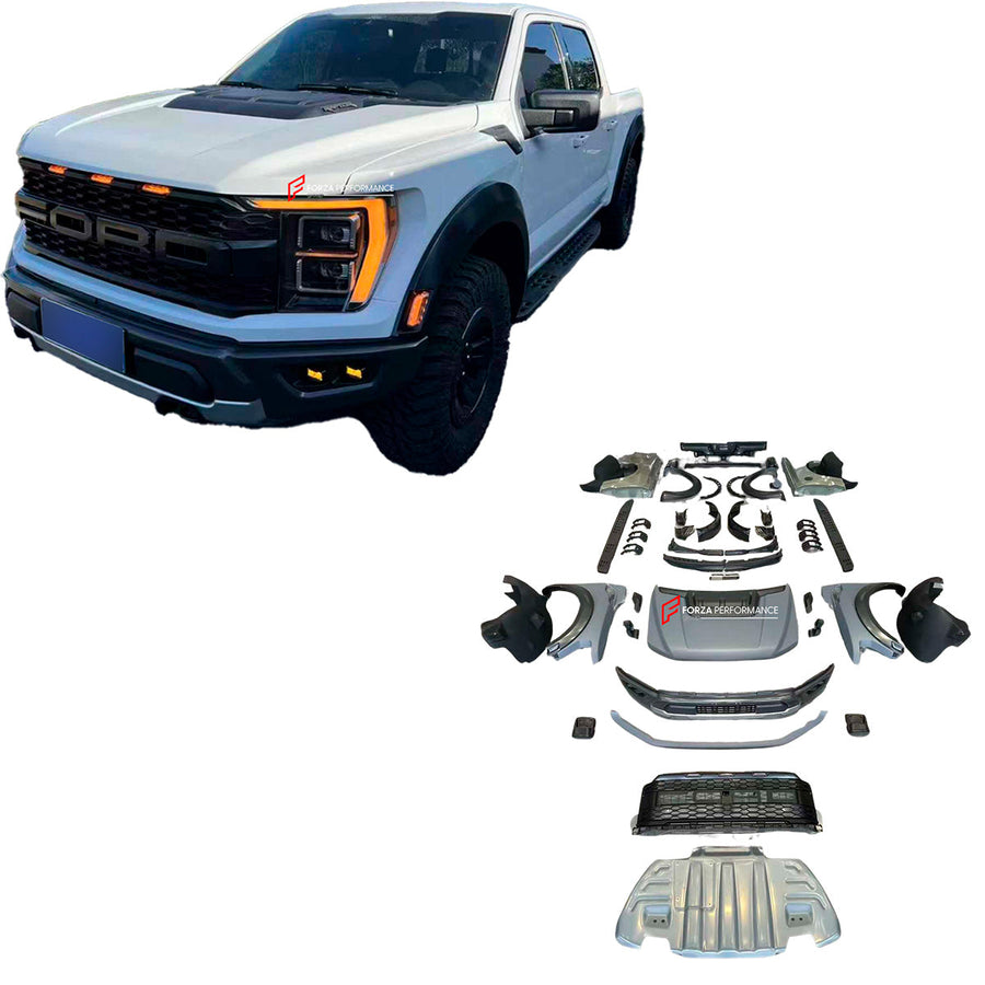 Buy Now CONVERSION BODY KIT for FORD F150 2021 - 2024 UPGRADE to FORD F150 RAPTOR FACELIFT and upgrade car parts from SIR Tuning at the Best Price. Headlights, Tail lights, Bodykits, Navigations, body kit and more - Fast & Free Shipping within Europe, US & Worldwide.