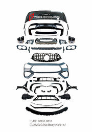 Buy Now CONVERSION BODY KIT for MERCEDES BENZ AMG GT X290 GT43 GT50 UPGRADE to GT53 2018+ and upgrade car parts from SIR Tuning at the Best Price. Headlights, Tail lights, Bodykits, Navigations, body kit and more - Fast & Free Shipping within Europe, US & Worldwide.