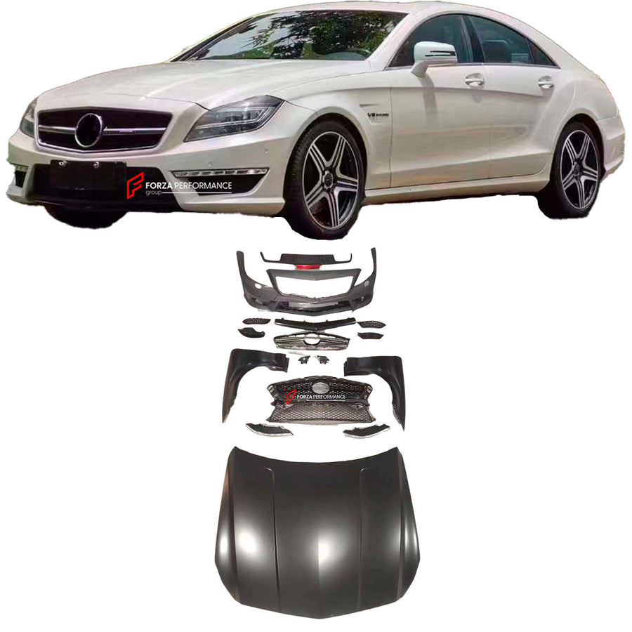 Buy Now CONVERSION BODY KIT for MERCEDES-BENZ CLS-CLASS W218 2010-2015 UPGRADE TO CLS 63 AMG FACELIFT and upgrade car parts from SIR Tuning at the Best Price. Headlights, Tail lights, Bodykits, Navigations, Carbon body kit and more - Fast & Free Shipping within Europe, US & Worldwide.