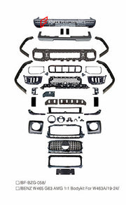 Buy Now CONVERSION BODY KIT for MERCEDES BENZ G CLASS G350 D G400 D G500 G550 W463 2018 - 2024 UPGRADE to G63 W465 AMG 2024+ and upgrade car parts from SIR Tuning at the Best Price. Headlights, Tail lights, Bodykits, Navigations, body kit and more - Fast & Free Shipping within Europe, US & Worldwide.