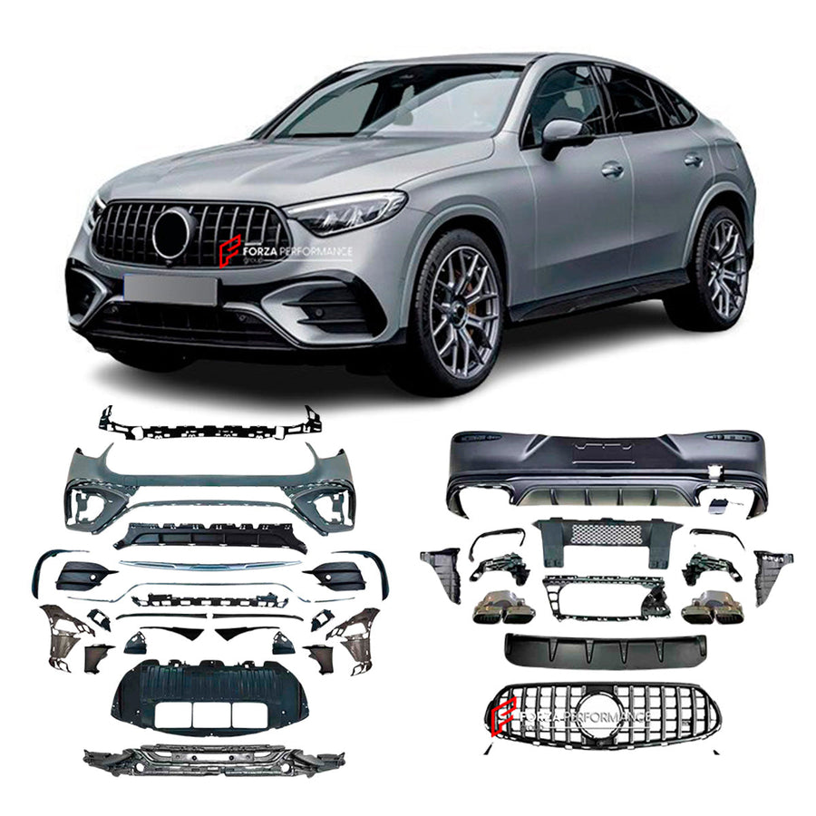 Buy Now CONVERSION BODY KIT for MERCEDES BENZ GLC CLASS AMG COUPE C254 LINE 2023+ UPGRADE to AMG C254 GLC63 2023+ FACELIFT and upgrade car parts from SIR Tuning at the Best Price. Headlights, Tail lights, Bodykits, Navigations, body kit and more - Fast & Free Shipping within Europe, US & Worldwide.