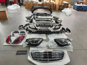 Buy Now CONVERSION BODY KIT for MERCEDES BENZ S CLASS W222 2014 - 2020 UPGRADE to AMG S CLASS S63 S65 FACELIFT 2017 - 2020 and upgrade car parts from SIR Tuning at the Best Price. Headlights, Tail lights, Bodykits, Navigations, body kit and more - Fast & Free Shipping within Europe, US & Worldwide.