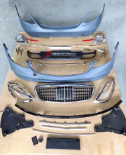 Buy Now CONVERSION BODY KIT FOR MERCEDES-BENZ E-CLASS W213 UPGRADE TO MAYBACH STYLE and upgrade car parts from SIR Tuning at the Best Price. Headlights, Tail lights, Bodykits, Navigations, body kit and more - Fast & Free Shipping within Europe, US & Worldwide.