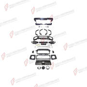 Buy Now CONVERSION BODY KIT for MERCEDES-BENZ G-CLASS W464 G500 G550 2019 - 2024 UPGRADE to G-CLASS W464 G63 2019 - 2024 and upgrade car parts from SIR Tuning at the Best Price. Headlights, Tail lights, Bodykits, Navigations, Body Kit and more - Fast & Free Shipping within Europe, US & Worldwide.