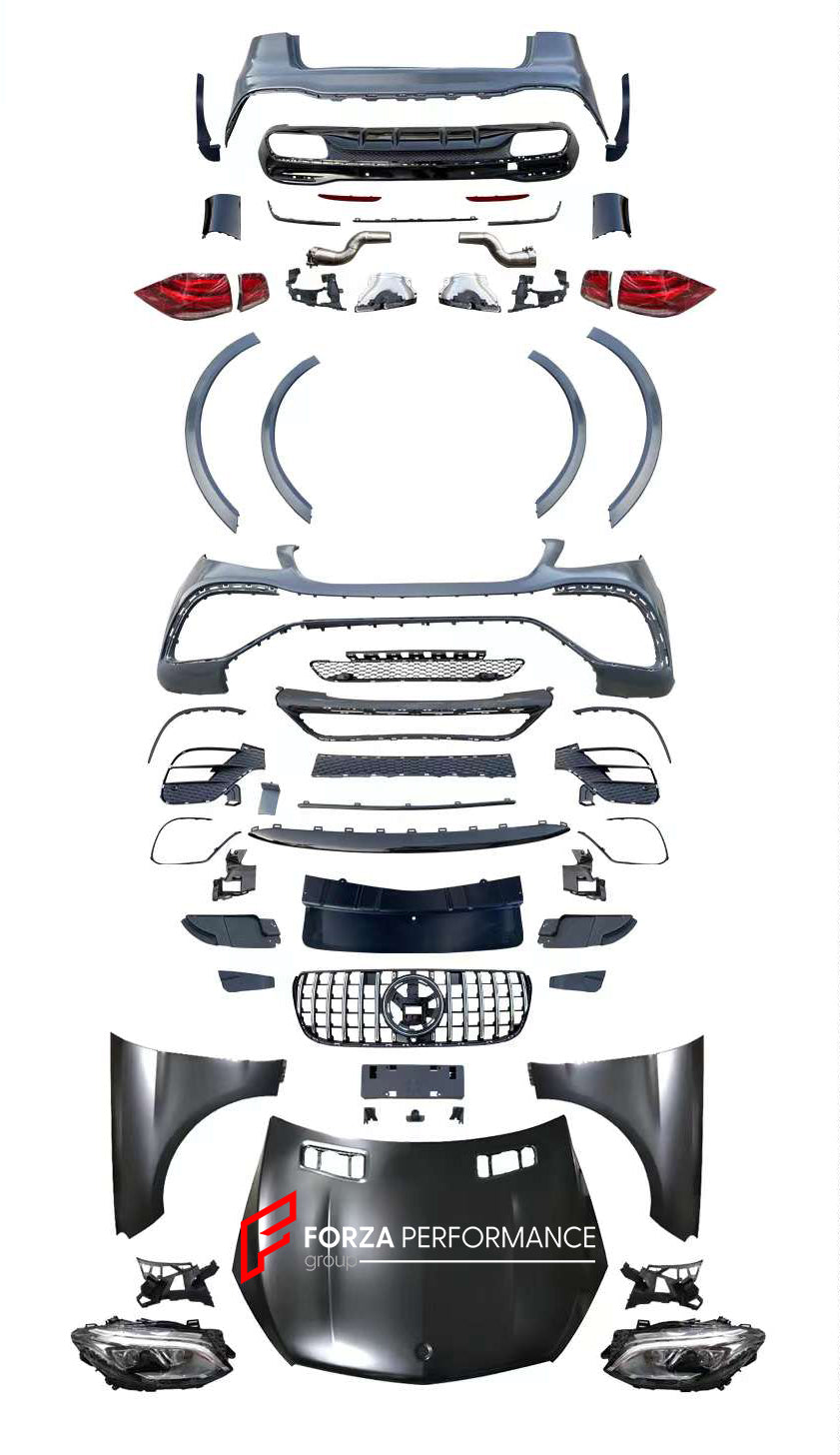 Buy Now CONVERSION BODY KIT for MERCEDES-BENZ ML W166 2012 - 2015 to GLE63 W167 AMG 2020 and upgrade car parts from SIR Tuning at the Best Price. Headlights, Tail lights, Bodykits, Navigations, body kit and more - Fast & Free Shipping within Europe, US & Worldwide.