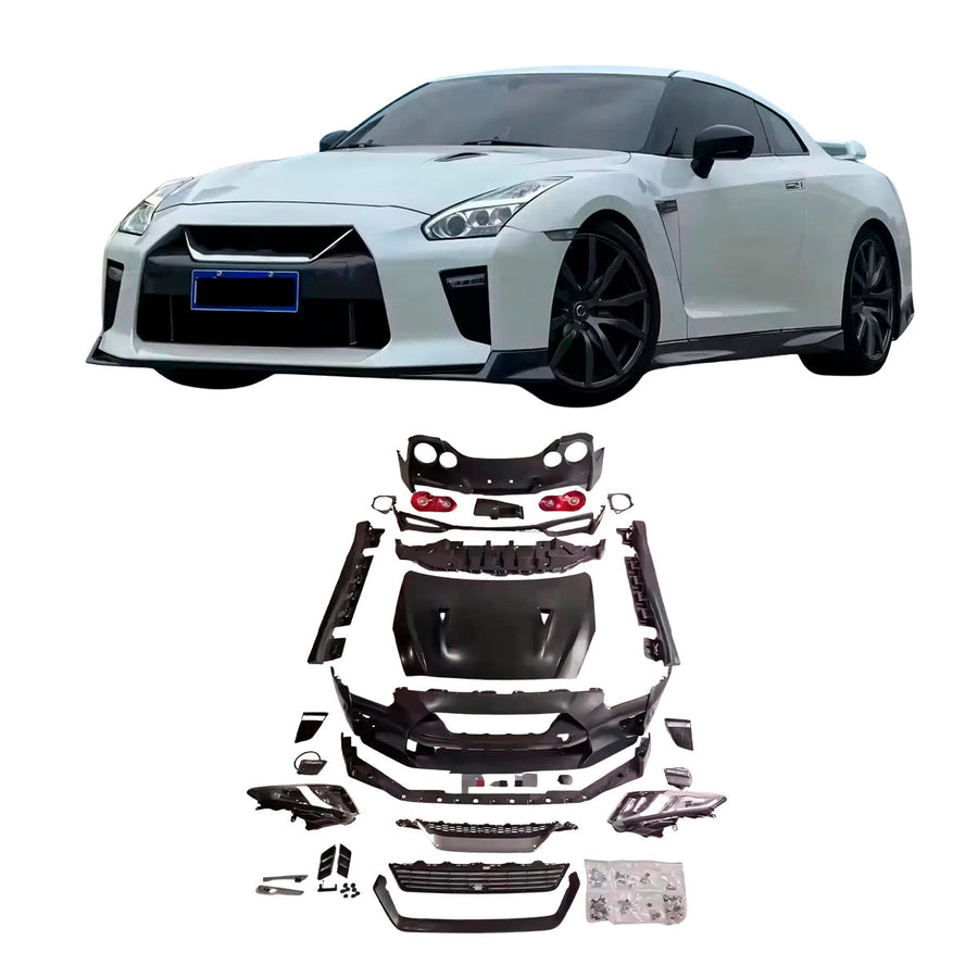 Buy Now CONVERSION BODY KIT for NISSAN GT-R R35 2007 - 2016 upgrade to GT-R R35 2016+ NISMO and upgrade car parts from SIR Tuning at the Best Price. Headlights, Tail lights, Bodykits, Navigations, body kit and more - Fast & Free Shipping within Europe, US & Worldwide.
