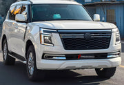 Buy Now CONVERSION BODY KIT for NISSAN PATROL Y62 2014 - 2020 UPGRADE to Y63 2024+ and upgrade car parts from SIR Tuning at the Best Price. Headlights, Tail lights, Bodykits, Navigations, body kit and more - Fast & Free Shipping within Europe, US & Worldwide.