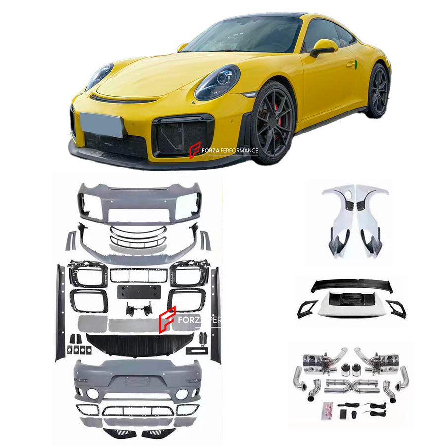 Buy Now CONVERSION UPGRADE BODY KIT for PORSCHE 911 991.1 991.2 CARRERA NARROW BODY 2011 - 2020 upgrade to GT2RS and upgrade car parts from SIR Tuning at the Best Price. Headlights, Tail lights, Bodykits, Navigations, Carbon body kit and more - Fast & Free Shipping within Europe, US & Worldwide.