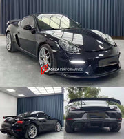 Buy Now CONVERSION UPGRADE BODY KIT for PORSCHE BOXSTER CAYMAN 987 2005 - 2013 to 718 982 GT4 2016+ and upgrade car parts from SIR Tuning at the Best Price. Headlights, Tail lights, Bodykits, Navigations, Carbon body kit and more - Fast & Free Shipping within Europe, US & Worldwide.
