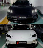 Buy Now CONVERSION BODY KIT for PORSCHE TAYCAN J1.1 J1.2 2020+ UPGRADE to TAYCAN TURBO GT 2020+ and upgrade car parts from SIR Tuning at the Best Price. Headlights, Tail lights, Bodykits, Navigations, body kit and more - Fast & Free Shipping within Europe, US & Worldwide.