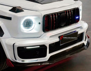 Buy Now CONVERSION DRY CARBON FRONT LIP for MERCEDES-BENZ G-CLASS W463 2008 - 2018 UPGRADE to G-CLASS W464 2019 - 2024 and upgrade car parts from SIR Tuning at the Best Price. Headlights, Tail lights, Bodykits, Navigations, Body Kit and more - Fast & Free Shipping within Europe, US & Worldwide.