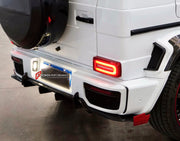 Buy Now CONVERSION DRY CARBON REAR DIFFUSER for MERCEDES-BENZ G-CLASS W463 2008 - 2018 UPGRADE to G-CLASS W464 2019 - 2024 and upgrade car parts from SIR Tuning at the Best Price. Headlights, Tail lights, Bodykits, Navigations, Body Kit and more - Fast & Free Shipping within Europe, US & Worldwide.