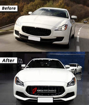 Buy Now CONVERSION FACELIFT BODY KIT FOR MASERATI QUATTROPORTE 2013-2017 UPGRADE TO 2017-2021 and upgrade car parts from SIR Tuning at the Best Price. Headlights, Tail lights, Bodykits, Navigations, body kit and more - Fast & Free Shipping within Europe, US & Worldwide.