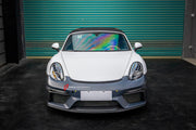 Buy Now CONVERSION FRONT BUMPER ASSEMBLY for PORSCHE CAYMAN BOXSTER 981 2012 - 2016 upgrade to 718 BOXSTER CAYMAN 982 GT4 2020 - 2023 and upgrade car parts from SIR Tuning at the Best Price. Headlights, Tail lights, Bodykits, Navigations, body kit and more - Fast & Free Shipping within Europe, US & Worldwide.
