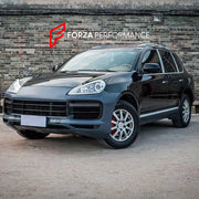 Buy Now CONVERSION FRONT BUMPER BODYKIT for PORSCHE CAYENNE E1 9PA 957 2007 - 2010 upgrade to 9Y0.1 TURBO 2018-2023 and upgrade car parts from SIR Tuning at the Best Price. Headlights, Tail lights, Bodykits, Navigations, body kit and more - Fast & Free Shipping within Europe, US & Worldwide.