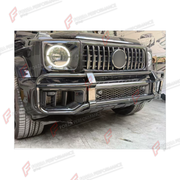 Buy Now CONVERSION FRONT BUMPER BULL BAR for MERCEDES-BENZ G-CLASS W464 2019 - 2024 UPGRADE to G-CLASS W465 G63 2025+ and upgrade car parts from SIR Tuning at the Best Price. Headlights, Tail lights, Bodykits, Navigations, Body Kit and more - Fast & Free Shipping within Europe, US & Worldwide.
