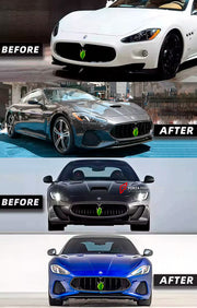 Buy Now CONVERSION FRONT BUMPER KIT for MASERATI GRANTURISMO 1 M145 2007 - 2019 upgrade to M189 2023+ and upgrade car parts from SIR Tuning at the Best Price. Headlights, Tail lights, Bodykits, Navigations, body kit and more - Fast & Free Shipping within Europe, US & Worldwide.