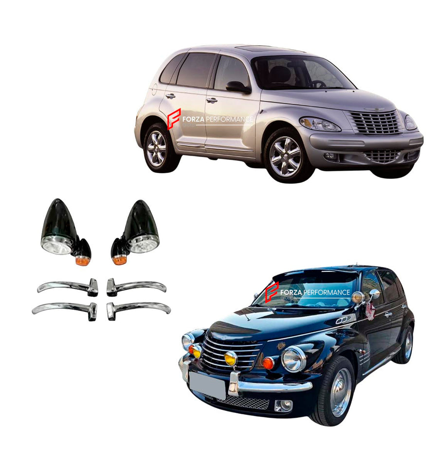 Buy Now CONVERSION RETRO FRONT BUMPER BODY KIT for CHRYSLER PT CRUISER 2000 - 2010 and upgrade car parts from SIR Tuning at the Best Price. Headlights, Tail lights, Bodykits, Navigations, Body Kit and more - Fast & Free Shipping within Europe, US & Worldwide.