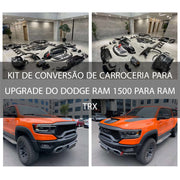Buy Now KIT DE CONVERSÃO DE CARROCERIA PARA UPGRADE DO DODGE RAM 1500 PARA RAM TRX and upgrade car parts from SIR Tuning at the Best Price. Headlights, Tail lights, Bodykits, Navigations, body kit and more - Fast & Free Shipping within Europe, US & Worldwide.