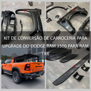 Buy Now KIT DE CONVERSÃO DE CARROCERIA PARA UPGRADE DO DODGE RAM 1500 PARA RAM TRX and upgrade car parts from SIR Tuning at the Best Price. Headlights, Tail lights, Bodykits, Navigations, body kit and more - Fast & Free Shipping within Europe, US & Worldwide.