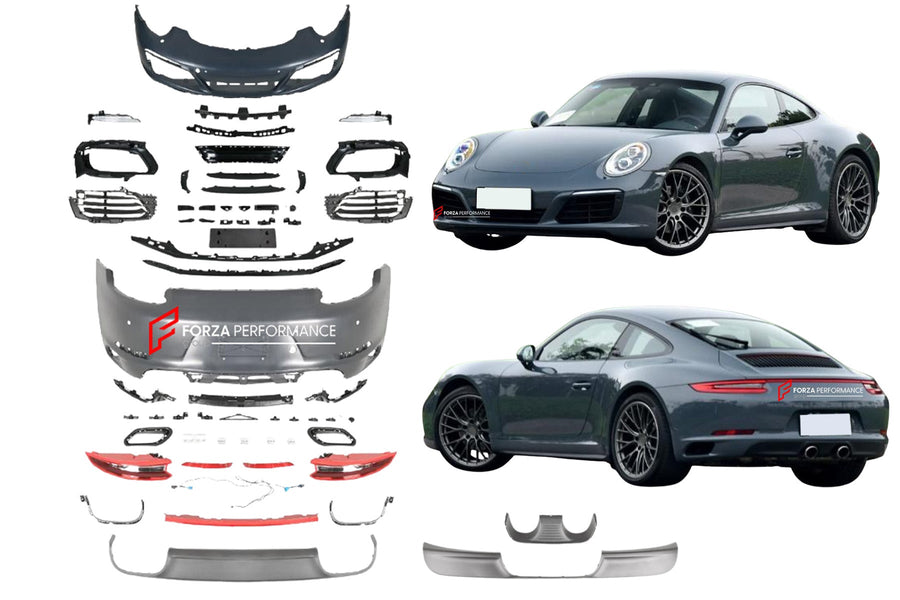 Buy Now CONVERSION UPGRADE BODY KIT for PORSCHE CARRERA 911 991.1 2012 - 2019 upgrade to CARRERA 991.2 and upgrade car parts from SIR Tuning at the Best Price. Headlights, Tail lights, Bodykits, Navigations, body kit and more - Fast & Free Shipping within Europe, US & Worldwide.