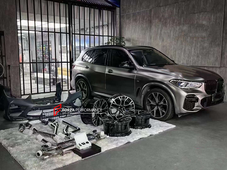 Buy Now CONVERSION UPGRADE BODY KIT for BMW X5 G05 2018 - 2023 upgrade to BMW X5M F95 2019 - 2023 and upgrade car parts from SIR Tuning at the Best Price. Headlights, Tail lights, Bodykits, Navigations, body kit and more - Fast & Free Shipping within Europe, US & Worldwide.