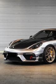 Buy Now CONVERSION UPGRADE FRONT BUMPER KIT for PORSCHE 718 982 GT4 2016+ UPGRADE to GT4RS and upgrade car parts from SIR Tuning at the Best Price. Headlights, Tail lights, Bodykits, Navigations, Carbon body kit and more - Fast & Free Shipping within Europe, US & Worldwide.