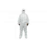 Coverall Overall Dustproof Workwear Jumpsuit Cotton and Polyethylene with Hood Washable size L, Waterproof, Washable – produc