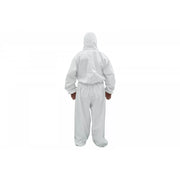 Coverall Overall Dustproof Workwear Jumpsuit Cotton and Polyethylene with Hood Washable size L, Waterproof, Washable – produc