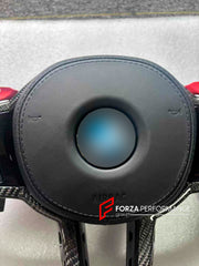 Buy Now CUSTOM CARBON STEERING WHEEL with PADDLE SHIFTERS for BMW M5 F90 and upgrade car parts from SIR Tuning at the Best Price. Headlights, Tail lights, Bodykits, Navigations, steering wheel and more - Fast & Free Shipping within Europe, US & Worldwide.