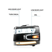 Buy Now Vland Carlamp LED Headlights Fit For 2007-2014 Silverado 1500 2500 HD 3500 HD and upgrade car parts from SIR Tuning at the Best Price. Headlights, Tail lights, Bodykits, Navigations, Automotive Headlight Assemblies and more - Fast & Free Shipping within Europe, US & Worldwide.