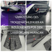 Buy Now UMRÜSTUNG DES TROCKENKOHLEFASER-KAROSSERIE-KITS FÜR DEN LAMBORGHINI HURACAN ZUM HURACAN STO and upgrade car parts from SIR Tuning at the Best Price. Headlights, Tail lights, Bodykits, Navigations, body kit and more - Fast & Free Shipping within Europe, US & Worldwide.