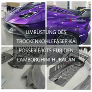 Buy Now UMRÜSTUNG DES TROCKENKOHLEFASER-KAROSSERIE-KITS FÜR DEN LAMBORGHINI HURACAN ZUM HURACAN STO and upgrade car parts from SIR Tuning at the Best Price. Headlights, Tail lights, Bodykits, Navigations, body kit and more - Fast & Free Shipping within Europe, US & Worldwide.