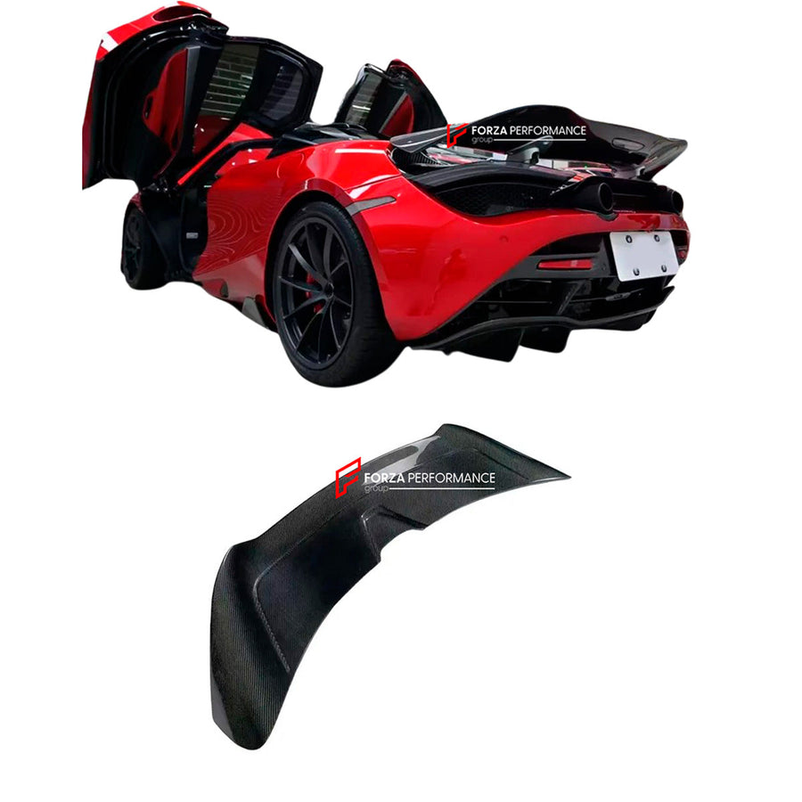 Buy Now DRY CARBON ACTIVE WING BLADE SPOILER for MCLAREN 720S 2017 - 2023 and upgrade car parts from SIR Tuning at the Best Price. Headlights, Tail lights, Bodykits, Navigations, Carbon body kit and more - Fast & Free Shipping within Europe, US & Worldwide.