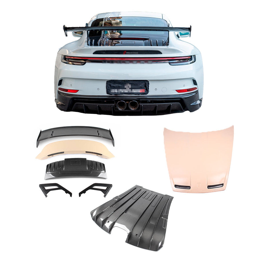 Buy Now DRY CARBON BODY KIT for PORSCHE 911 992.1 GT3 2019 - 2025 and upgrade car parts from SIR Tuning at the Best Price. Headlights, Tail lights, Bodykits, Navigations, body kit and more - Fast & Free Shipping within Europe, US & Worldwide.