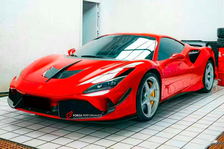 Buy Now DRY CARBON BODY KIT for FERRARI F8 2019 - 2022 and upgrade car parts from SIR Tuning at the Best Price. Headlights, Tail lights, Bodykits, Navigations, body kit and more - Fast & Free Shipping within Europe, US & Worldwide.