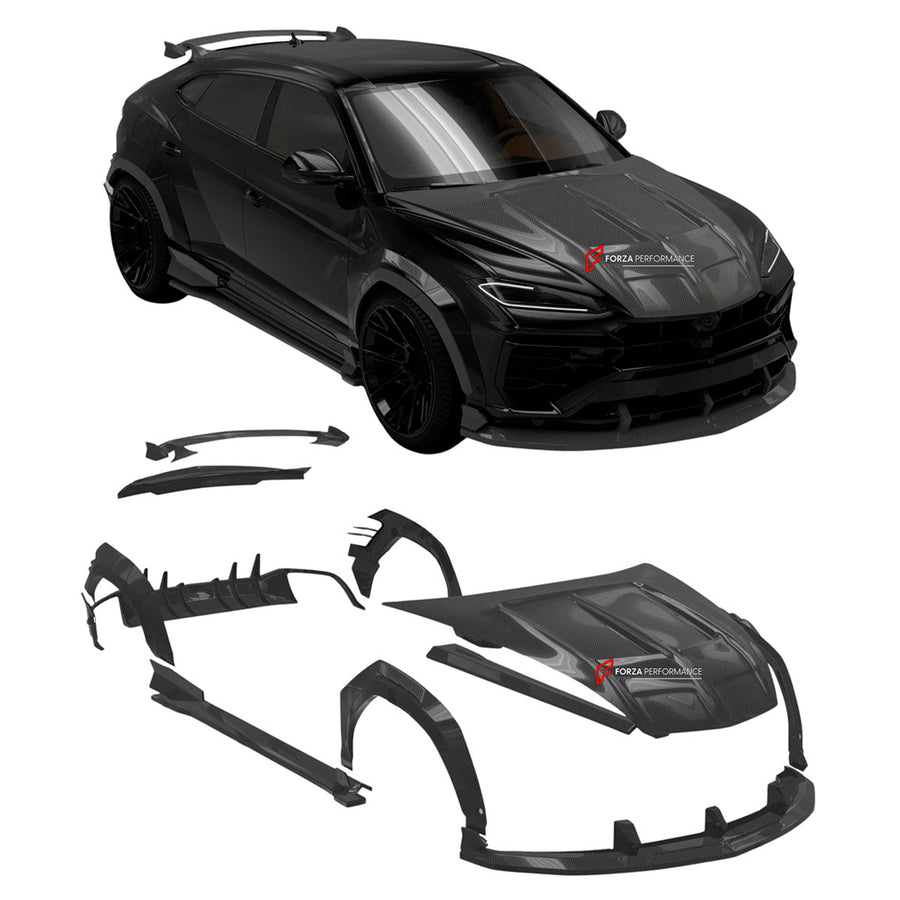 Buy Now DRY CARBON BODY KIT for LAMBORGHINI URUS SE 2024+ and upgrade car parts from SIR Tuning at the Best Price. Headlights, Tail lights, Bodykits, Navigations, body kit and more - Fast & Free Shipping within Europe, US & Worldwide.