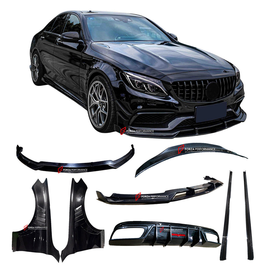 Buy Now DRY CARBON BODY KIT for MERCEDES BENZ C63S AMG W205 2015 - 2022 and upgrade car parts from SIR Tuning at the Best Price. Headlights, Tail lights, Bodykits, Navigations, body kit and more - Fast & Free Shipping within Europe, US & Worldwide.