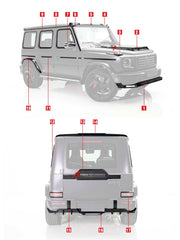 Buy Now DRY CARBON BODY KIT for MERCEDES BENZ G CLASS G450D W465 2024+ and upgrade car parts from SIR Tuning at the Best Price. Headlights, Tail lights, Bodykits, Navigations, Carbon body kit and more - Fast & Free Shipping within Europe, US & Worldwide.