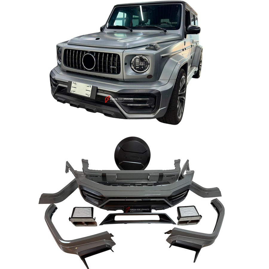 Buy Now DRY CARBON BODY KIT for MERCEDES BENZ G-CLASS W465 G63 G550 G500 G350 2024+ and upgrade car parts from SIR Tuning at the Best Price. Headlights, Tail lights, Bodykits, Navigations, body kit and more - Fast & Free Shipping within Europe, US & Worldwide.