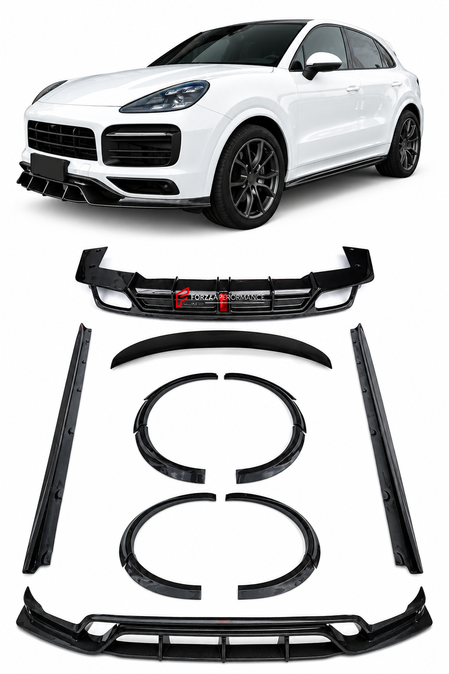 Buy Now DRY CARBON WIDEBODY KIT for PORSCHE CAYENNE COUPE 9Y3.1 2018 - 2023 and upgrade car parts from SIR Tuning at the Best Price. Headlights, Tail lights, Bodykits, Navigations, body kit and more - Fast & Free Shipping within Europe, US & Worldwide.